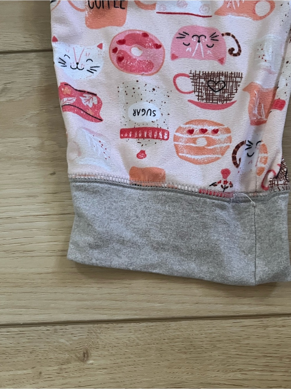Cuddl Duds Cats, Coffee Donuts Long Sleeve Pajama Set - Picture 6 of 11